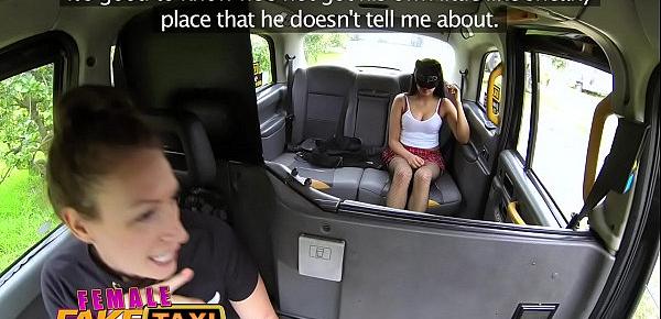  Female Fake Taxi Masked horny minx in slutty fishnets cheats on hubby